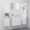 Vidaxl - Ensemble de meubles de salle de bain Blanc Bois d'ingénierie
