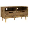 vidaXL Meuble TV chêne fumé 90x40x48,5 cm bois d'ingénierie