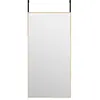 vidaXL Miroir de porte Doré 40x80 cm Verre et aluminium