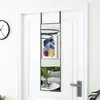 vidaXL Miroir de porte Noir 30x100 cm Verre et aluminium