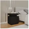 vidaXL Table de chevet Noir 45x35x52 cm Aggloméré