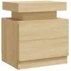vidaXL Table de chevet Chêne sonoma 45x35x52 cm Aggloméré