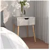 vidaXL Table de chevet Gris béton 40x40x56 cm Aggloméré