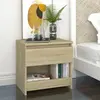 vidaXL Table de chevet Chêne sonoma 40x30x39 cm Aggloméré