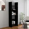 vidaXL Vidaxl Bibliothèque Noir 60x35x180 Cm Bois D’Ingénierie