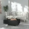 vidaXL Table basse Noir 85x55x31 cm Bois d'ingénierie 803381