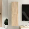 Vidaxl - Meuble tv Chêne sonoma 30,5x30x110 cm Aggloméré Chêne sonoma