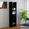 vidaXL Vidaxl Bibliothèque Noir 40x35x180 Cm Bois D’Ingénierie