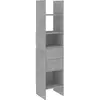 vidaXL Bibliothèque Gris béton 40x35x180 cm Aggloméré