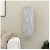 vidaXL Meuble TV Gris béton 30,5x30x90 cm Aggloméré