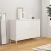 vidaXL Buffet blanc 101x35x70 cm bois d'ingénierie 806103