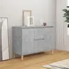 vidaXL Buffet gris béton 101x35x70 cm bois d'ingénierie 806107