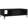 vidaXL Table basse noir 103,5x60x35 cm bois d'ingénierie 806023