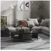 vidaXL Table basse gris brillant 103,5x60x35 cm bois d'ingénierie 806030