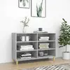 vidaXL Buffet Gris béton 103,5x35x70 cm Aggloméré