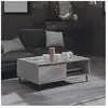 vidaXL Table basse Gris béton 90x60x35 cm Aggloméré