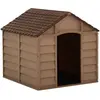 vidaXL Niche pour chiens Marron 71x71,5x68 cm PP
