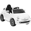 vidaXL Voiture électrique pour enfants Fiat 500 Blanc