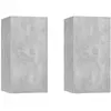 vidaXL Meubles TV 2 pcs Gris béton 30,5x30x60 cm Aggloméré