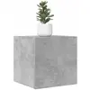 vidaXL Meuble TV mural Gris béton 30,5x30x30 cm
