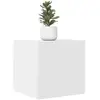vidaXL Meubles TV muraux 2 pcs Blanc 30,5x30x30 cm