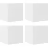 vidaXL Meubles TV muraux 4 pcs Blanc 30,5x30x30 cm