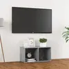 vidaXL Meuble TV Gris béton 72x35x36,5 cm Aggloméré