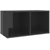 Meuble tv Gris brillant 72x35x36,5 cm Aggloméré Vidaxl High gloss grey