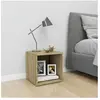 vidaXL Meuble TV Chêne sonoma 37x35x37 cm Aggloméré