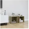 Meubles tv 2 pcs Chêne sonoma 37x35x37 cm Aggloméré vidaXL - Chêne sonoma