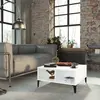 vidaXL Table basse Blanc 60x60x30 cm Aggloméré