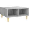 vidaXL Vidaxl Table Basse Gris Béton 60x60x30 Cm Bois D'ingénierie