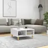 vidaXL Table basse Blanc 60x60x30 cm Aggloméré