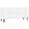vidaXL Vidaxl Meuble Tv Avec Pieds En Métal Blanc 103,5x30x50 Cm