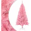 vidaXL Sapin de Noël artificiel avec support rose 120 cm PVC