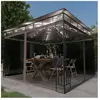 vidaXL Tonnelle avec moustiquaire et lumières Led 3x3x2,73 m Taupe