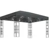 vidaXL Tonnelle avec guirlande lumineuse à LED 3x4 m Anthracite