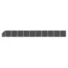 vidaXL Ensemble de panneau de clôture WPC 1830x(105-186) cm Noir