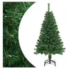 vidaXL Arbre de Noël artificiel avec branches épaisses vert 120 cm PVC