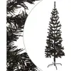 vidaXL Sapin de Noël étroit Noir 150 cm