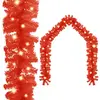 vidaXL Guirlande de Noël avec lumières LED 20 m Rouge