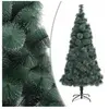 vidaXL Sapin de Noël artificiel avec support Vert 240 cm PET