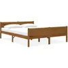 vidaXL Vidaxl Cadre De Lit Sans Matelas Pin Massif Marron Miel 140x200 Cm