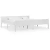 vidaXL Cadre de lit sans matelas bois massif de pin blanc 200x200 cm