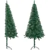 Sapin de Noël artificiel,Arbre de Noël d'angle Vert 150 cm pvc Vidaxl