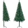 vidaXL Sapin de Noël artificiel d'angle Vert 240 cm PVC