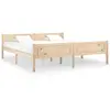 vidaXL Cadre de lit Bois de pin massif 180x200 cm