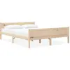 vidaXL Cadre de lit Bois de pin massif 120x200 cm