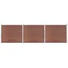 vidaXL Ensemble de panneau de clôture WPC 526x146 cm Marron