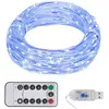 vidaXL Guirlande LED avec 300 LED Bleu 30 m
